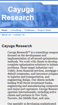 Mobile Screenshot of cayugaresearch.com